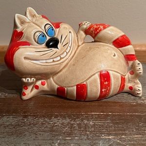 Vintage 1960’s Cheshire Cat piggy bank Alice in Wonderland Japan rare